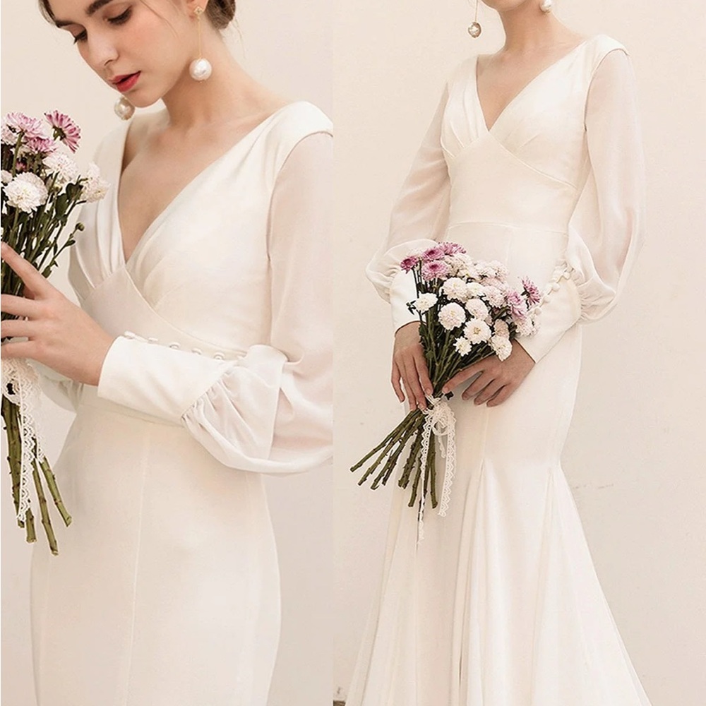 Trumpet wedding gown